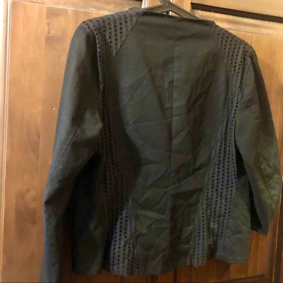 Calvin Klein Blazer Moto Style Size Medium - Picture 7 of 9